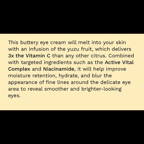 🍋 SATURDAY SKIN YUZU VITAMIN C BRIGHT EYE CREAM - Picture 6 of 7